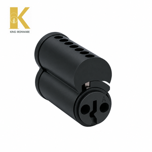 SFIC Lock Cylinder Quick Core Replacement Flat Black Brass 7 Pin A Keyway For Commercial Door <b>Security</b> - Product Image 2