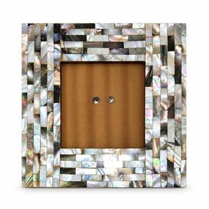 Marco de Fotos con Incrustaciones de Mosaico Marrón y Azulejos Cuadrados Texturizados, Decoración para el Hogar, Proveedor Mayorista para Minoristas - Product Image 6