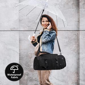 Bolsa de Gimnasio para Hombre y Mujer con Compartimento para Zapatos - Bolsa de Lona, Mochila de Viaje, Mochila Deportiva, Bolsa de Fin de Semana - Product Image 6