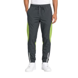 Pantalones Deportivos de Contraste para Hombre, Fabricados con 100% Poliéster, Silueta Recta Personalizada para Entrenamiento Atlético - Product Image 3