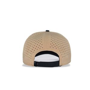 Casquette de golf légère et imperméable, structurée, avec détail en corde, trous découpés au laser, logo brodé 3D personnalisé pour golfeurs actifs - Product Image 4
