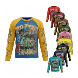 Fabricante de Ropa de Verano Personalizada al por Mayor OEM ODM, Camiseta de Manga Corta Raglán de Alta Calidad, Cuello Transpirable, Estilo Hip Hop para Hombre - Product Image 1