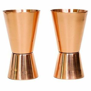 Commercial Grade Copper Cocktail Jigger Double Shot Measuring Cup 30ml 45ml Mixology <b>Bar</b> <b>Tool</b> for Spirits and Cocktails - Product Image 5