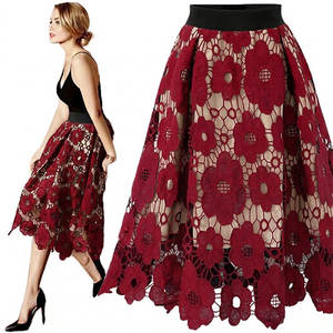 Falda Midi de Gasa para Mujer, Estilo A-Line, Elegante, Transpirable, de Cintura Alta, Moda Verano 2025, Venta al Por Mayor - Product Image 3