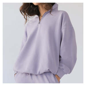 Sudadera con Capucha de Felpa 100% Algodón de Alta Calidad para Mujer, con Bolsillo, Diseño Moderno, Logotipo Personalizado, Corte Holgado - Product Image 2