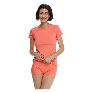 Cheap Price Regular Fit Women Shorts <b>Set</b> In Low MOQ Solid Color Casual Wear Short Sleeve Cotton <b>Twin</b> <b>Set</b> For Ladies - Product Image 6