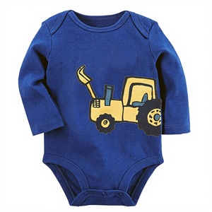 รอมเปอร์เด็กทารกผ้าคอตตอนออร์แกนิกมีกระดุมปิดแขนแร็กแลน100% จากผู้ผลิตอินเดีย - Product Image 1