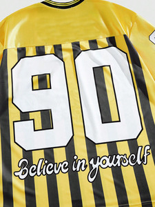 Maillot de football américain personnalisé 2026 en gros – T-shirt d'entraînement ample et épais en maille, coupe oversize, style streetwear, haut de performance - Product Image 6