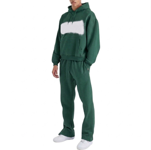 ชุดวอร์มแบบมีฮู้ดสไตล์วินเทจยูนิเซ็กซ์ ล้างสีแบบแอซิดวอช 2 in 1 ผ้าฝ้าย 100% เนื้อหนา ระบายอากาศได้ดี ทรงเรโทร ใส่สบาย - Product Image 1