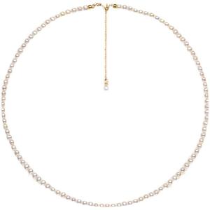 18K Gold Niche Design High-End Natural Freshwater <b>Pearl</b> Necklace <b>Pendant</b> 3-5mm Millet Grain Collarbone Chain for Sweaters - Product Image 4
