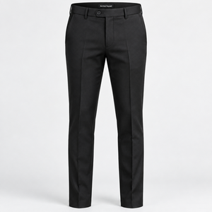 Pantalones de Vestir Clásicos para Hombre, Corte Entallado, Estilo Elegante para el Día a Día, Resistentes, con Botones, Estilo Casual para Oficina y Trabajo - Product Image 2