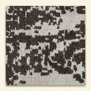 Tapis moderne en médaillon noir ivoire vieilli, écologique, antidérapant, tufté à la main, pour salon, chambre, hôtel - Product Image 4
