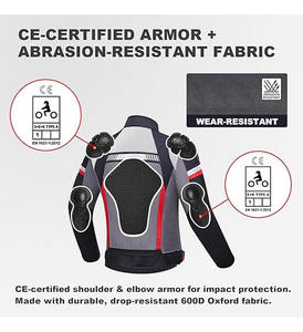 Chaqueta de Motociclista Unisex para Todas las Estaciones, Nueva Llegada, Alta Calidad, Superventas, Impermeable, de Malla, Ignífuga y Transpirable - Product Image 5