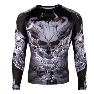 Rashguard unisexe haute qualité respirant et écologique à manches courtes, design personnalisé, vêtement de compression pour la gym, protection solaire anti-UV - Product Image 1