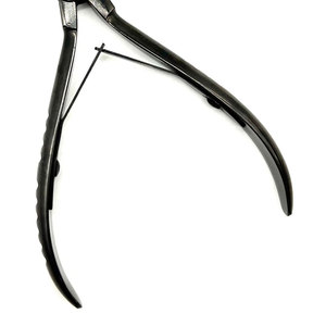 Pinzas para Extensiones de Cabello ZARNAB SURGICAL ZS-AI-HEP-004 con Logotipo Personalizado, Herramientas Curvas de Acero Inoxidable Negro y Dorado para Presionar Microperlas - Product Image 5