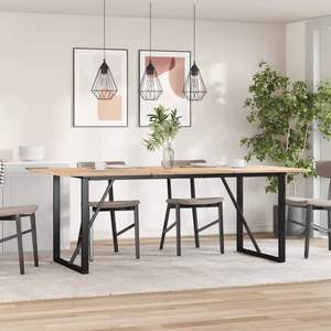 O-Frame tavolo da pranzo in acciaio gambe 70.9 "x 31.5" x 28.7 "miglioramento mobili - Product Image 1