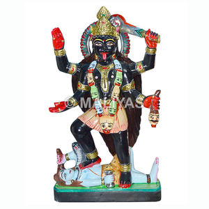 Estatua de mármol de Kali Mata |   Murti de Mármol Premium Kali Maa para el Hogar y el Templo – Maliyas - Product Image 1