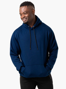 Men's Hoodie <b>Sweatshirts</b> Pullover Drop Shoulder 100% Cotton Solid Winter Fleece Regular Fit Custom Windproof Breathable - Product Image 4