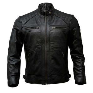 Hot Sale Men's Genuine Leather <b>Biker</b> <b>Jacket</b> Black Vintage Distressed Motorcycle <b>Jackets</b> for Men - Product Image 1
