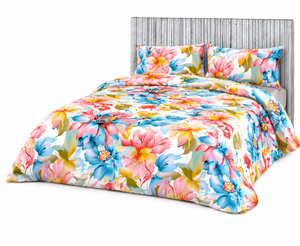 <b>King</b> <b>Size</b> Luxury Floral Bedding Set | Colorful Printed Bed <b>Sheet</b> with Pillow Covers - Product Image 4