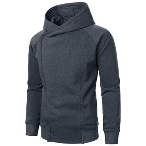 Sweat-shirts en coton pour hommes, sweat-shirt à capuche avec fermeture éclair latérale, sweat-shirts décontractés personnalisés, haute qualité, best-seller RRI-MSS-91 - Product Image 2