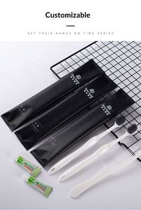 Kit de salle de bain jetable trois pièces pour hôtel, vente en gros du fabricant, avec <span class=keywords><strong>brosse</strong></span> à dents, dentifrice et brosses à dents à poils souples, ensemble d'articles de toilette pour B&B - Product Image 6