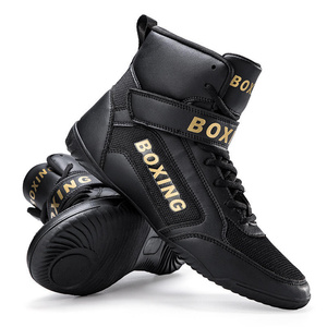 OEM Service <b>Professional</b> <b>Light</b> Weight Breathable Men Wrestling Boxing Shoes - Product Image 2