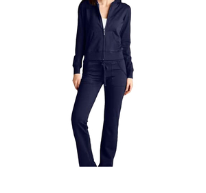 Conjunto Deportivo de Dos Piezas para Mujer, con Capucha, de Algodón, Corte Holgado, Largo, con Logotipo Estampado en la Parte Delantera, para Otoño, Calidad Premium - Product Image 3