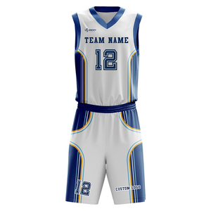 Ensemble d'uniformes de basketball réversibles, maillots d'équipe personnalisés, 100% polyester, respirant, sans manches, séchage rapide, vêtements de sport - Product Image 2