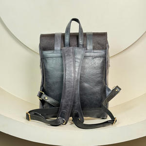 กระเป๋าเป้สะพายหลังใส่แล็ปท็อปกันขโมยกระเป๋าเป้สะพายหลังแบบหรูหราสำหรับผู้ชายและผู้หญิงหนังแท้ทนทาน - Product Image 5