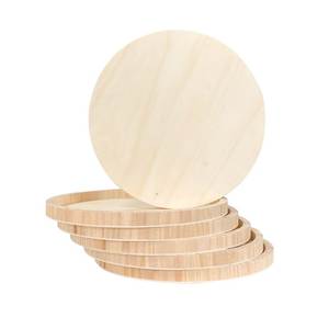 Handmade Solid Wood Coasters for <b>Drinks</b> | Natural Wooden Tea & Coffee Cup Coaster Set for Home, Office, Restaurant & Bar | Whole - Product Image 2