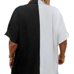 Camisa personalizada para mujer, cárdigan elegante de verano con bloques de color, blusas transpirables elegantes a la moda, ropa adecuada para muchas ocasiones - Product Image 5