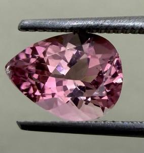 Natural Tourmaline Loose <b>Stone</b> Genuine Pink Pear Brilliant Cut Jewelry Making Ring Pendant Collector Gift rare Gems 1.31Ct 6x8mm - Product Image 1