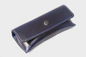 Genuine Leather Glasses Cover Luxury Soft Cowhide Pouch Slim Handmade Vintage Reading Eyewear Protector <b>Case</b> LGC-0057 - Product Image 4