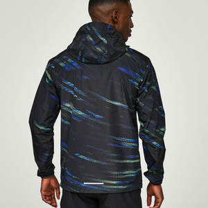 Chaqueta Cortavientos con Capucha para Hombre, Duradera, de Alta Calidad, Transpirable, Personalizable, Antiarrugas, con Logotipo Frontal, Poliéster/Nailon - Product Image 2