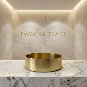 Évier de cuisine rectangulaire Daystar Trade en laiton brossé, à montage sous plan, quatre trous, fait main, facile à nettoyer, design contemporain - Product Image 1
