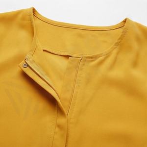 2025 OEM Kimono Abaya pour femmes musulmanes, en tissu polyester épais, doux et très extensible, col en V, manches longues, pour fêtes, Ramadan, mariages - Product Image 4