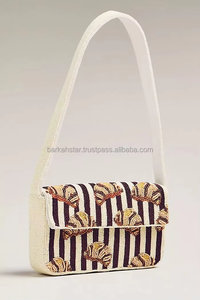 New hand made new stylish Multipurpose <b>Storage</b> Bags design <b>seed</b> beaded multi color shoulder hand bag purse by barkha star - Product Image 6