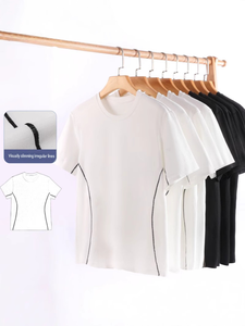 OEM 250g Acetate Blend <b>Mens</b> Seamless High Elastic Cooling Mosquito Repellent Slim Fit Sports <b>Vest</b> 180 Quick Dry T Shirt - Product Image 3