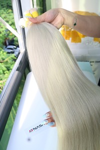 Extensiones de Cabello Vietnamita 100% Virgen de 24-32 Pulgadas, Textura Natural, Color PLA01, Resistentes a la Caída, Puntas Super Dobles, Más Vendidas - Product Image 2