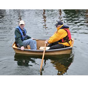 Bote de Remo Deportivo y Recreativo de Madera y Fibra de Vidrio Clásico, Construido a Medida, Atkin Tiny Ripple de 6 pies, Pequeño Bote Inflable - Product Image 5