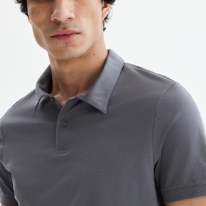 Chemises imprimées en tricot polyester/coton pour hommes avec poche et manches courtes, anti-plis - Product Image 4
