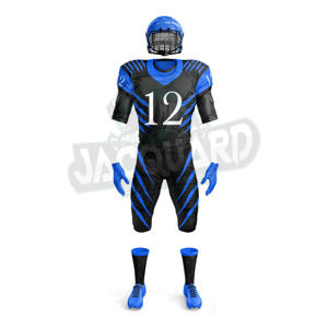 Uniforme de fútbol americano de alta calidad con etiqueta personalizada a precio de mayorista, 100% poliéster, hecho en Pakistán - Product Image 3