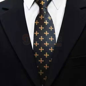 Corbata Masónica Clásica Formal con Superficie Lisa y Patrón Detallado para Eventos Especiales - Product Image 3