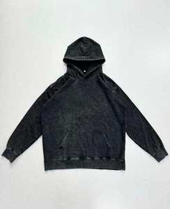 <b>Men</b> Acid Wash Hoodie Vintage Cotton Fleece Oversized <b>Pullover</b> Streetwear Sweatshirt Custom Casual Wear - Product Image 5