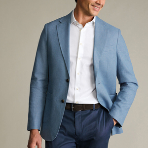 Blazer Casual de Verano para Hombre con Dos Botones, Ligero, Corte Regular, Solapa con Muescas, Ideal para Oficina y Adultos - Product Image 6