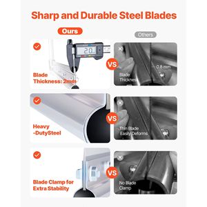 Diserbatrice Manuale per Piante Acquatiche di Laghi e Stagni, Larghezza Massima di Taglio 48 Pollici, Lame in Acciaio Resistente, Taglierina e Rastrello Affilati - Product Image 4