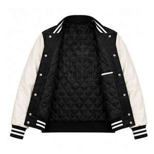 Diseña Tu Propia Chaqueta Letterman con Logotipo Personalizado, Tallas Grandes, Transpirable, Diferentes Colores, Chaqueta de Invierno para Hombre - Product Image 3