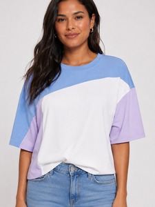 T-shirt en coton surdimensionné pour femme OEM, streetwear personnalisé, été, séchage rapide, respirant, écologique, faible MOQ - Product Image 1
