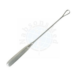 Curette utérine Sims 11 pouces (27,9 cm) à tige flexible, taille 3, manche malléable, en acier inoxydable, instrument manuel de chirurgie générale - Product Image 1